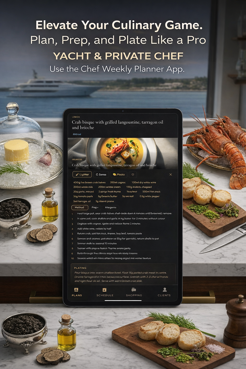 Menuly — Chef Weekly Planner